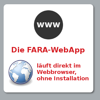 FARA-App direkt im Webbrowser ausführen
